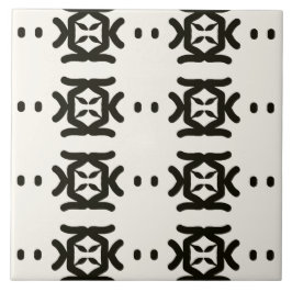 Carreau Tribal Home Zen Garden Walk noir et blanc