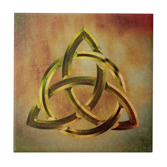 Carreau Trinity Knot Celtic Grunge Vintage (Devant)