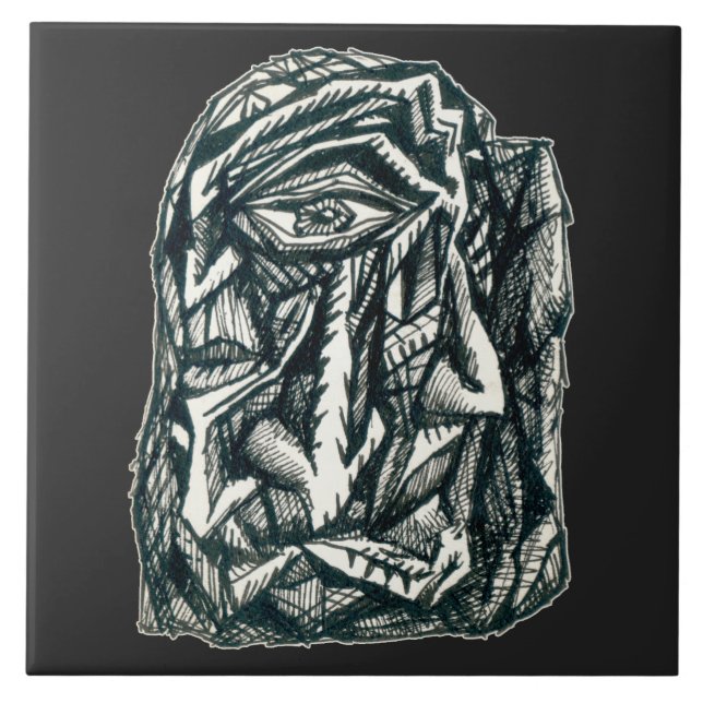 Carreau Triumvirate, dessin à encre (Devant)