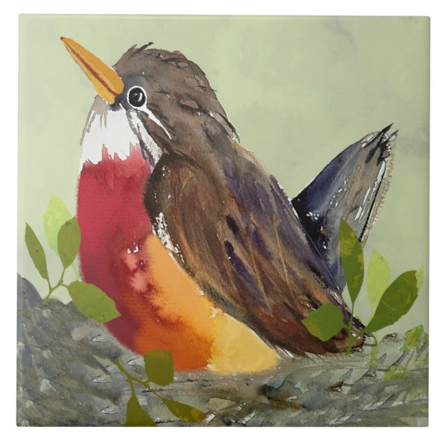 Carreau Trivet Robin Nesting (Devant)