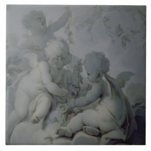 Carreau Trois cupidons, c.1775