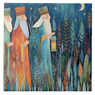 Carreau Trois Sages, Histoire de la Nativité,