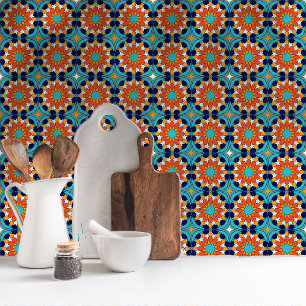 Carreau Tropical Breeze Motif de mosaïque marocaine