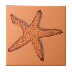 Carreau Tropical Starfish Orange