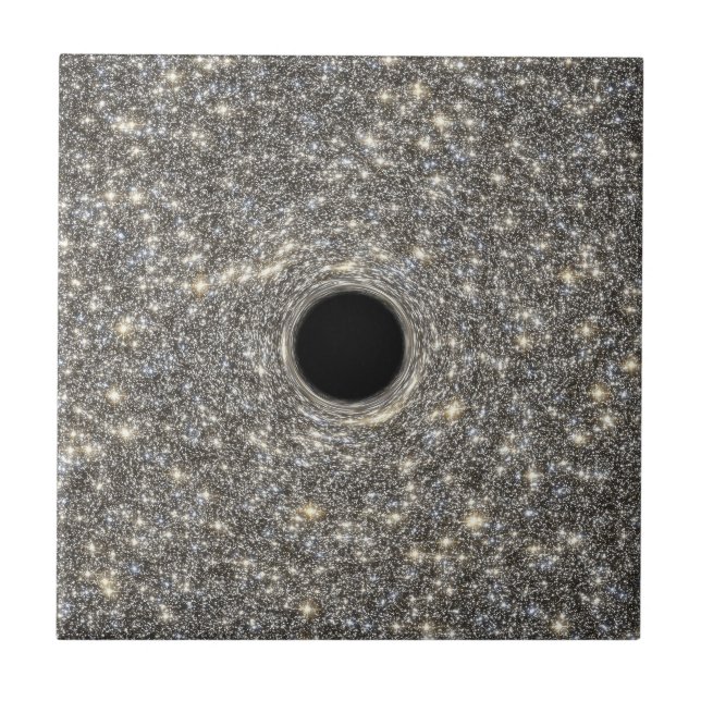 Carreau Trou Noir Supermassif Au Milieu D'Une Galaxie. (Devant)