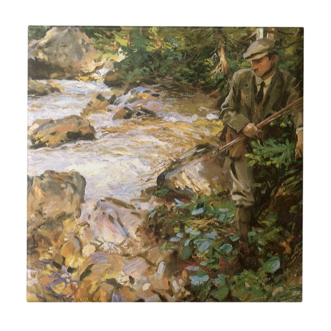 Carreau Trout Stream in the Tyrol par John Singer Sargent (Devant)