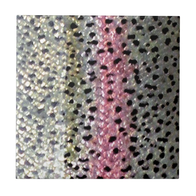 Carreau Truite arc-en-ciel par PatternWear© (Devant)