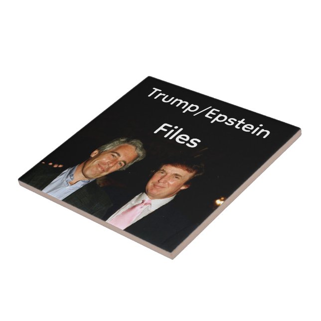 Carreau Trump/Epstein Files Ceramic Tile (Côté)