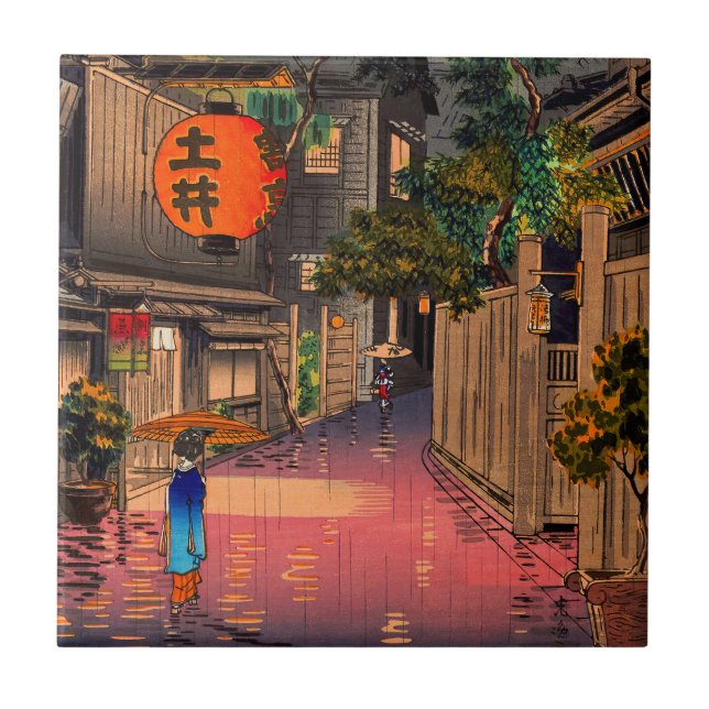 Carreau Tsuchiya Koitsu - Soirée à Ushigome (Devant)