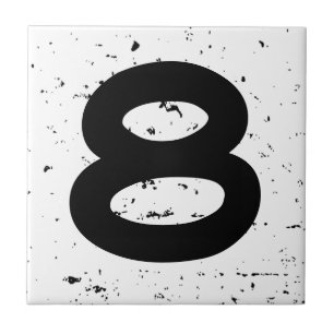 Carreau Tuile à la maison affligée de numéro de maison