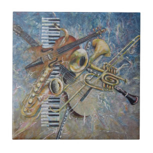 Carreau Tuile abstraite de mélodie