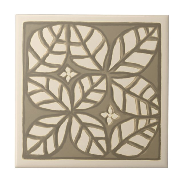 Carreau Tuile arrière de cuisine, tan et crème (Devant)