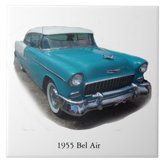 Carreau Tuile Bleu/Blanc Bel Air 1955 (Devant)