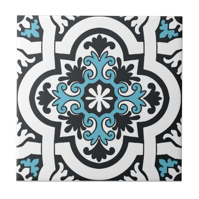 Carreau Tuile bleue portugaise (Devant)