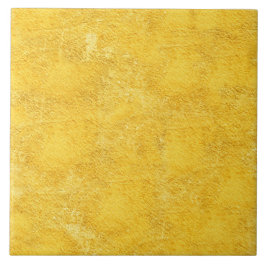 Carreau Tuile céramique à effet texturé jaune