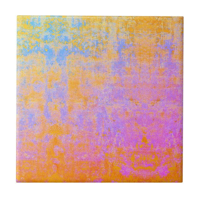 Carreau Tuile céramique à texture peinte (Devant)