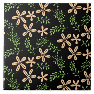 Carreau Tuile de céramique florale