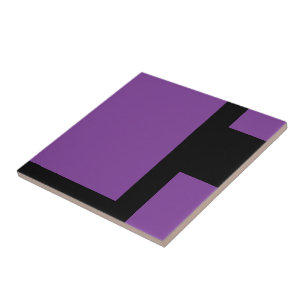 Carreau Tuile de céramique violette royale
