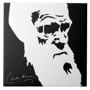 Carreau Tuile de Charles Darwin