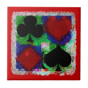 Carreau Tuile de CONCEPTION de COSTUMES de CARTE de JEU