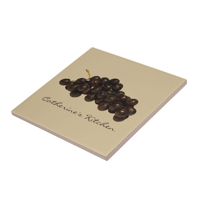 Carreau Tuile de cuisine de raisins (Côté)