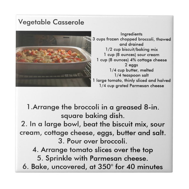 Carreau Tuile de cuisine de recipie de cocotte en terre de (Devant)