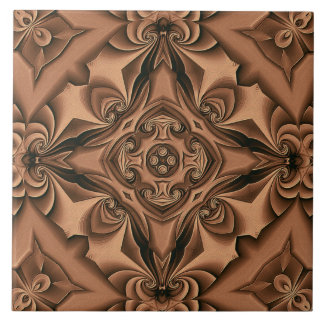 Carreau Tuile de cuivre en soie de mandala