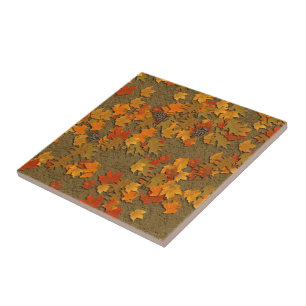 Carreau Tuile de feuilles d'automne