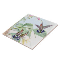 Tuile de fleurs d'animaux de faune d'oiseaux de