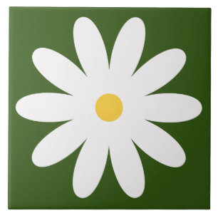 Carreau Tuile de fleurs rétro des années 60 les années 
