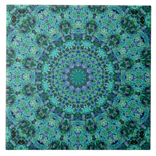 Carreau Tuile de mandala d'Eva-Lucia