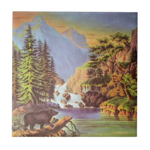 Carreau Tuile de passage de montagne