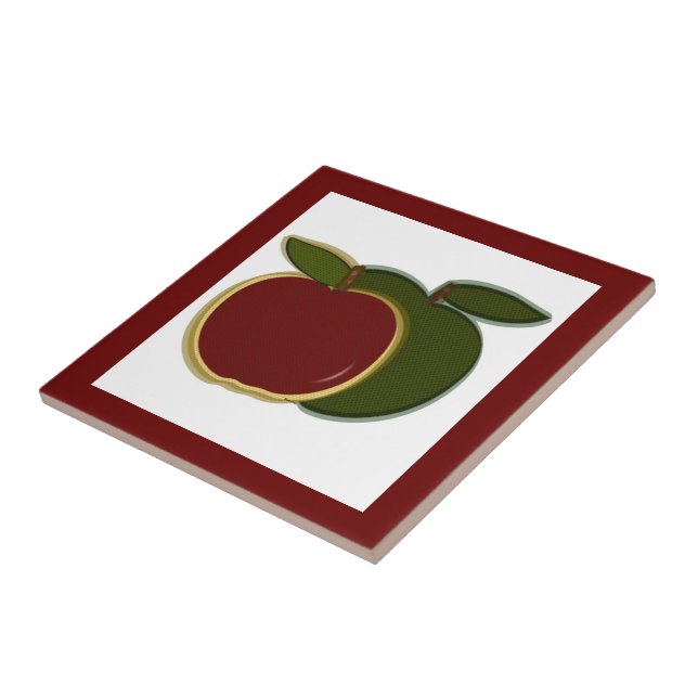 Carreau Tuile de pommes de pays (canneberge) (Côté)