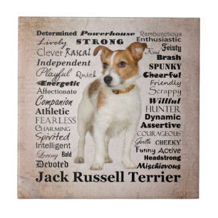 Carreau Tuile de traits de Jack Russell