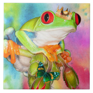 Carreau Tuile décorative de grenouille de conception aux