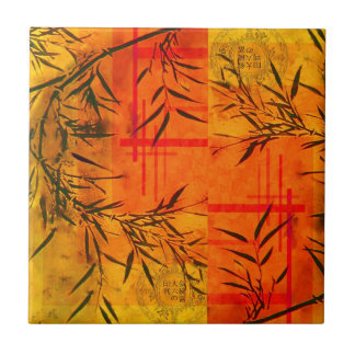 Carreau Tuile en bambou asiatique de mur