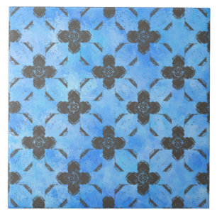Carreau Tuile en céramique à fleurs de bronze