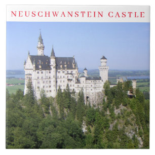 Carreau Tuile en céramique du château de Neuschwanstein