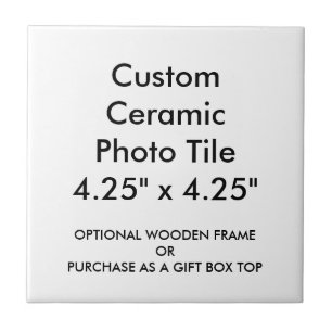 Carreau Tuile en céramique faite sur commande 4,25" de