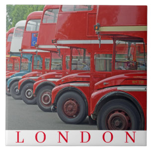 Carreau Tuile en céramique London Routemasters