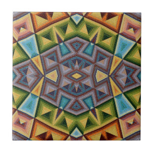 Carreau Tuile en céramique multi-couleur tridimensionnelle