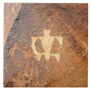 Carreau Tuile en céramique Petroglyphe Sud-Ouest