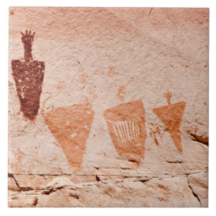 Carreau Tuile en céramique Petroglyphe Sud-Ouest