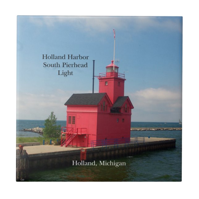 Carreau Tuile Holland Harbour South Pierhead Light 2011 (Devant)