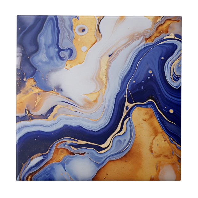 Carreau Tuile Lapis Lazuli (Devant)