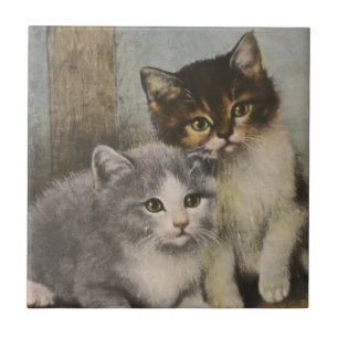 Carreau Tuile mignonne de chatons