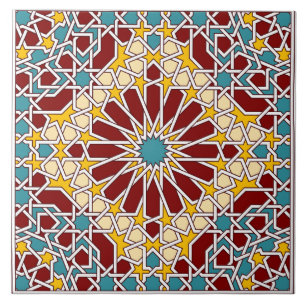 Carreau Tuile motif géométrique islamique
