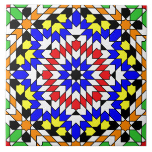 Carreau Tuile motif géométrique islamique