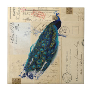 Carreau Tuile ou trépied française de cartes postales de