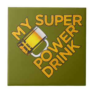 Carreau Tuile personnalisée Power Drink